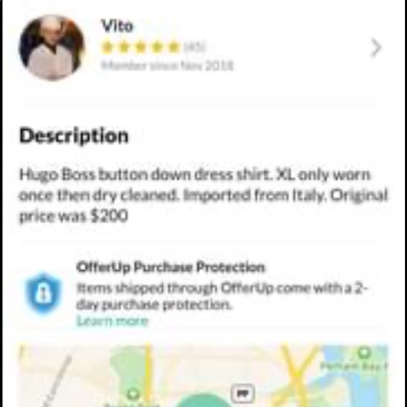 Hugo Boss XL button down dress shirt. - Picture 4 of 4